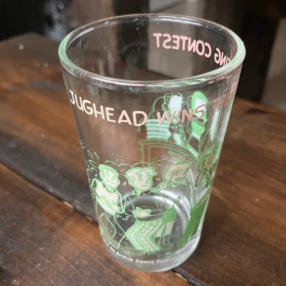 Archie's Comics Glass Vintage 1973 - Jughead Wins the Pie Eating Contest - Betty - Picture 3 of 15